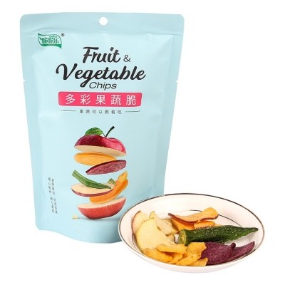 脆脆樂(lè)多彩果蔬脆50g5種蔬菜水果脆片兒童辦公休閑零食混合裝即食