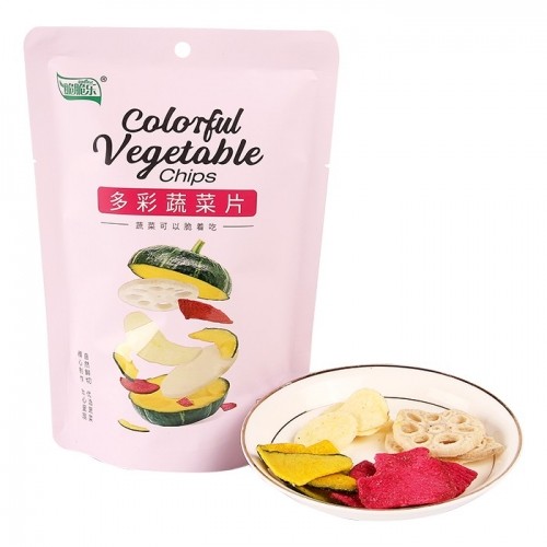 脆脆樂多彩蔬菜片60g4種蔬菜脆片鮮切兒童辦公休閑零食混合裝即食