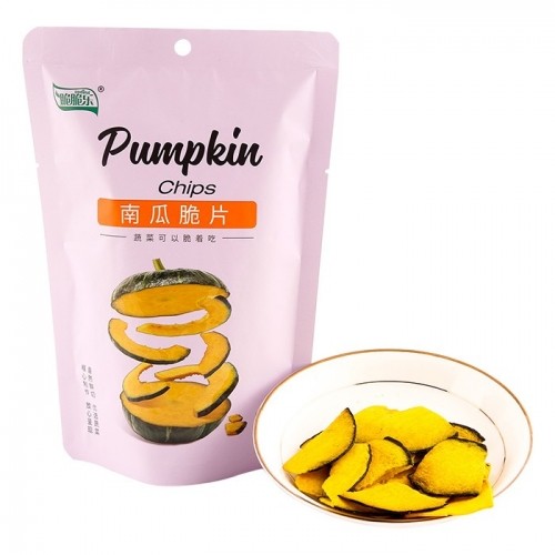脆脆樂南瓜脆片60g/袋鮮切蔬菜水果片兒童辦公休閑零食混合裝即食